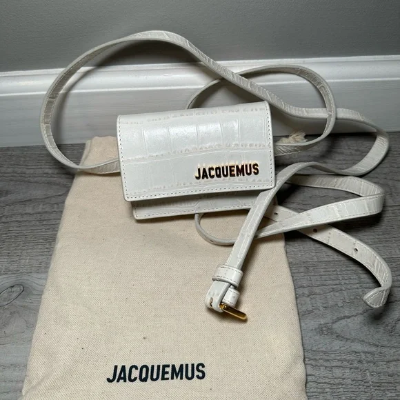 Jacquemus | Bags | Jacquemus White La Ceinture Bello Croc  display picture 3